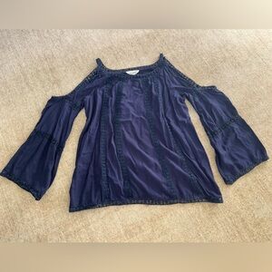Anthropologie Cold Shoulder Top